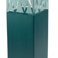 7ART Handbemalte Glasvase - Tischvase aus Glas 30 cm