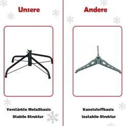 Costway 180cm LED Künstlicher Weihnachtsbaum -Günstiges Deko Geschäft 028c700dbe6a4df1b29fbacbf5ca309c