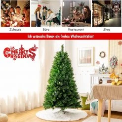Costway 150cm Künstlicher Weihnachtsbaum -Günstiges Deko Geschäft 02b4e666512c4b91adf5c613da3fdb22