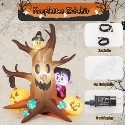 Costway Aufblasbarer Halloween-Baum -Günstiges Deko Geschäft 04dd37b1e51d4d778a63439c096a1223