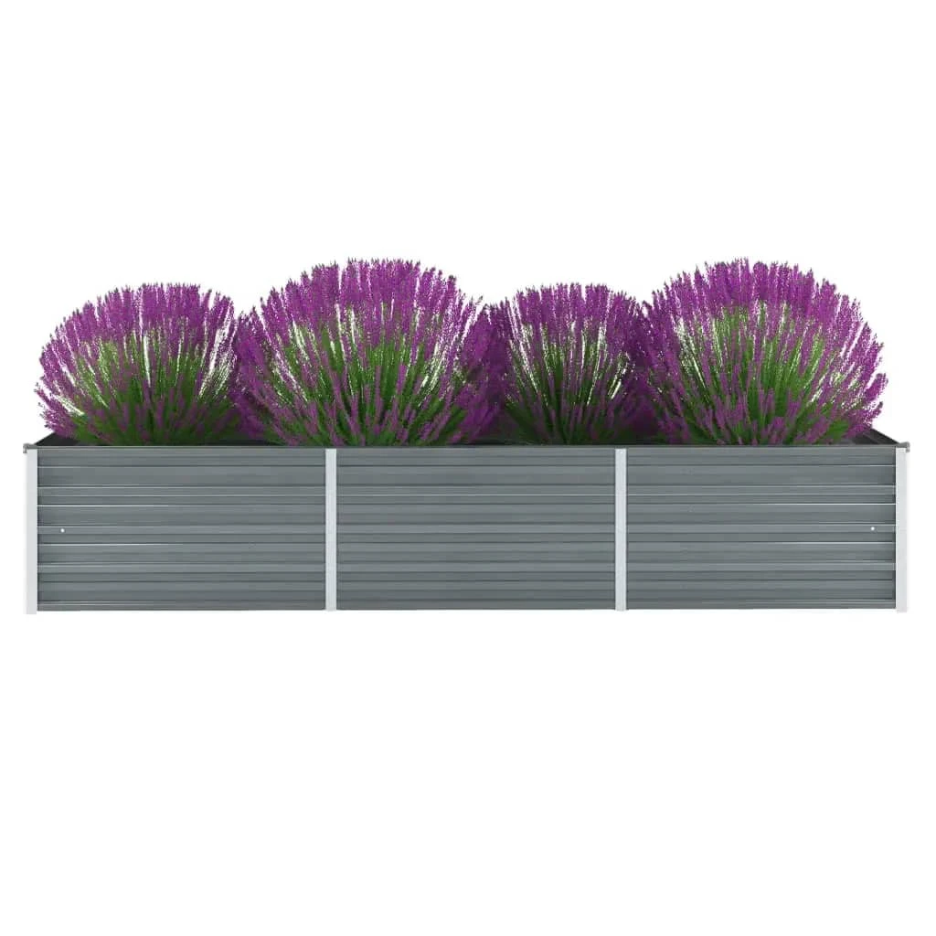 VidaXL Garten-Hochbeet Verzinkter Stahl Grau - vidaXL Garten-Hochbeet Verzinkter Stahl 240x80x45 cm Grau 4 VidaXL Garten-Hochbeet Verzinkter Stahl Grau - vidaXL Garten-Hochbeet Verzinkter Stahl 240x80x45 cm Grau – Bild 2