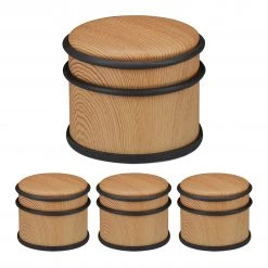 Relaxdays 4 x Türstopper Holzoptik