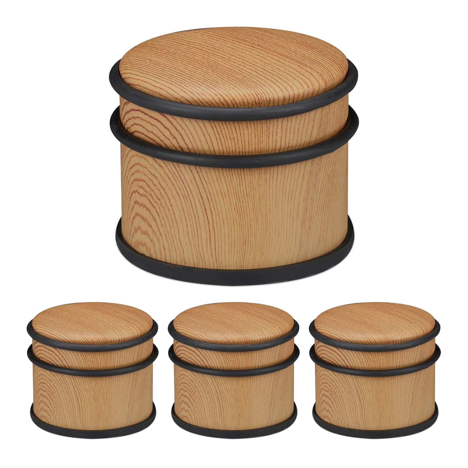 Relaxdays 4 x Türstopper Holzoptik 3 Relaxdays 4 x Türstopper Holzoptik