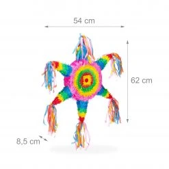 Relaxdays Pinata Stern bunt -Günstiges Deko Geschäft 0797854f208243e682140fe30c2a6358