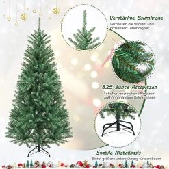 Costway 180cm künstlicher Weihnachtsbaum -Günstiges Deko Geschäft 088dfe3c2fa548d68cd5b61b2775ec19