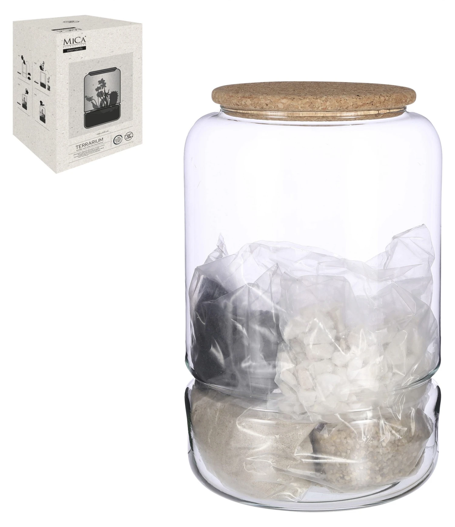 Mica Decorations Glas-Terrarium Elements 3 Mica Decorations Glas-Terrarium Elements