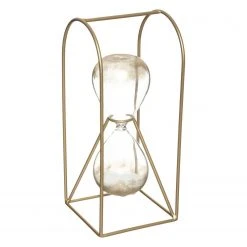 Atmosphera Créateur d'intérieur Sanduhr, dekorativ, golden, 23 cm