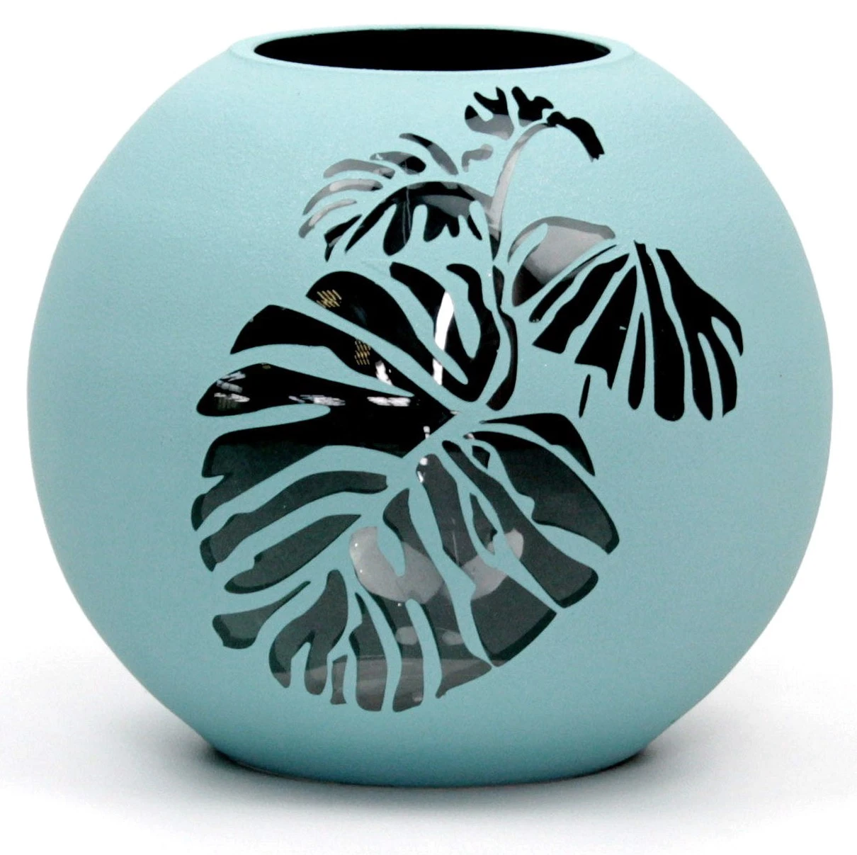 7ART Handbemalte Glasvase - Tischvase aus Glas 16 cm 3 7ART Handbemalte Glasvase - Tischvase aus Glas 16 cm