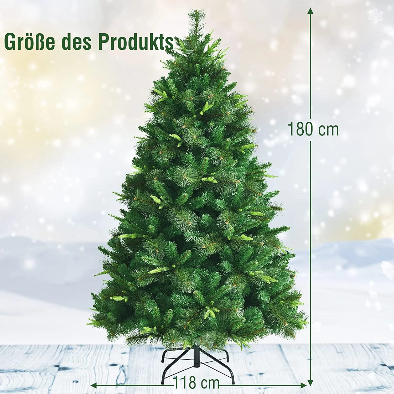 Costway 180cm Künstlicher Weihnachtsbaum 8 Costway 180cm Künstlicher Weihnachtsbaum – Bild 6
