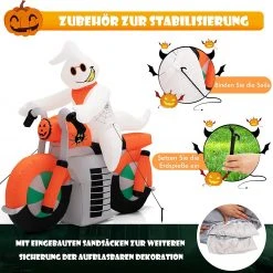Costway Halloween-Geist auf einem Motorrad -Günstiges Deko Geschäft 0b4020e37534462f90fc98041d78be2d