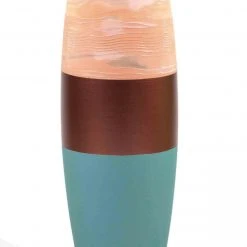 7ART Handbemalte Glasvase - Große Bodenvase aus Glas 40 cm