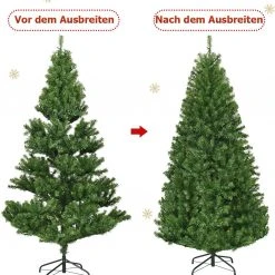 Costway 180cm LED Künstlicher Weihnachtsbaum 11 Costway 180cm LED Künstlicher Weihnachtsbaum -Günstiges Deko Geschäft 0c770421accc4ae4b950929f29fcaea0