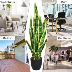 Costway Kunstpflanze Sansevieria 90 cm -Günstiges Deko Geschäft 0d152073031649dfa0ec6a922a6df1ef