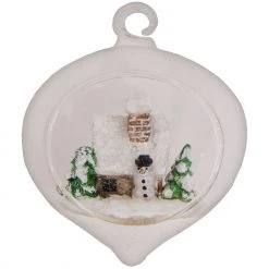 Krebs Glas Lauscha Winterterrarium 8cm aus Glas