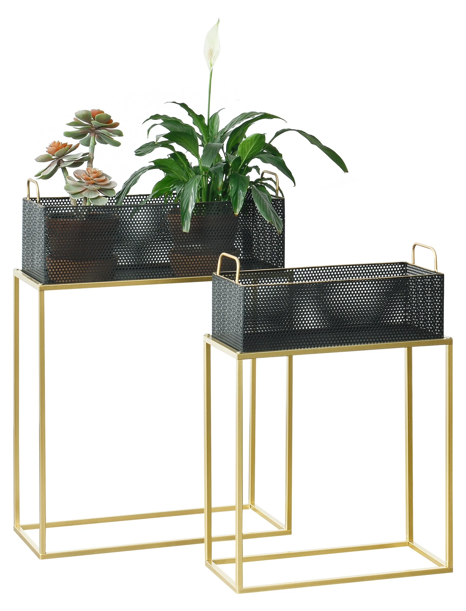 En.casa Pflanzständer Jurbise 2er Set 3 En.casa Pflanzständer Jurbise 2er Set
