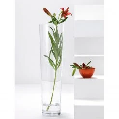 Vase Iconic - Glas - Transparent - Höhe: 70 cm -Günstiges Deko Geschäft 1000056681 210827 17002600018 MOOD DETAILS P000000001000056681 mood