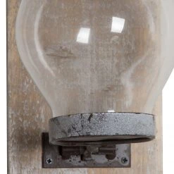 My Flair Wandkerzenhalter Whelon - Glas - Weiß / Braun -Günstiges Deko Geschäft 1000139517 181113 08372136 GALLERYIMAGES P000000001000139517