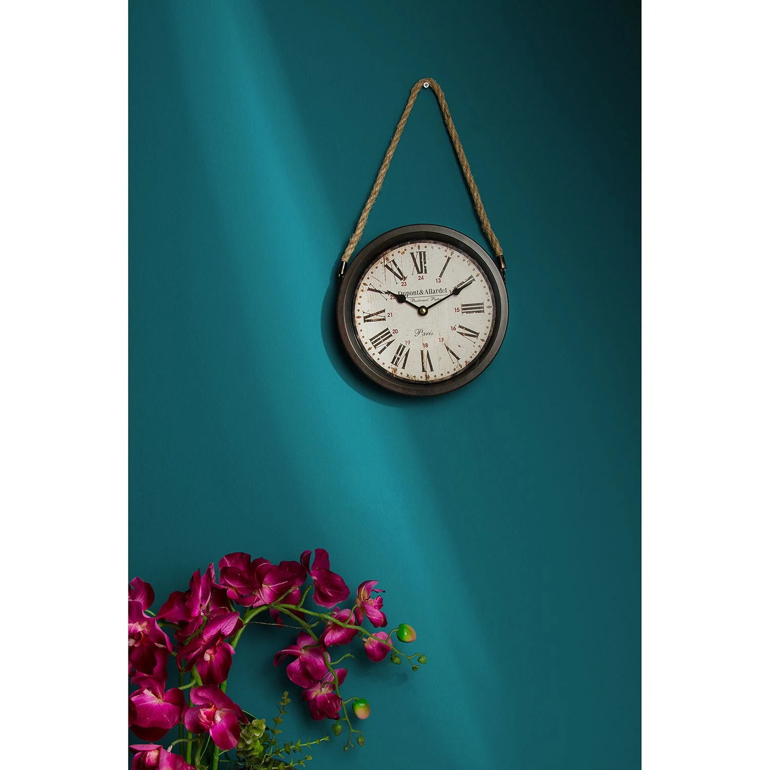 My Flair Wanduhr Thuin - Eisen - Braun / Beige 4 My Flair Wanduhr Thuin - Eisen - Braun / Beige – Bild 2