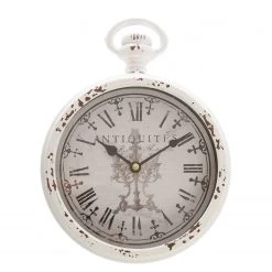 My Flair Wanduhr Strombeek - Messing - Weiß