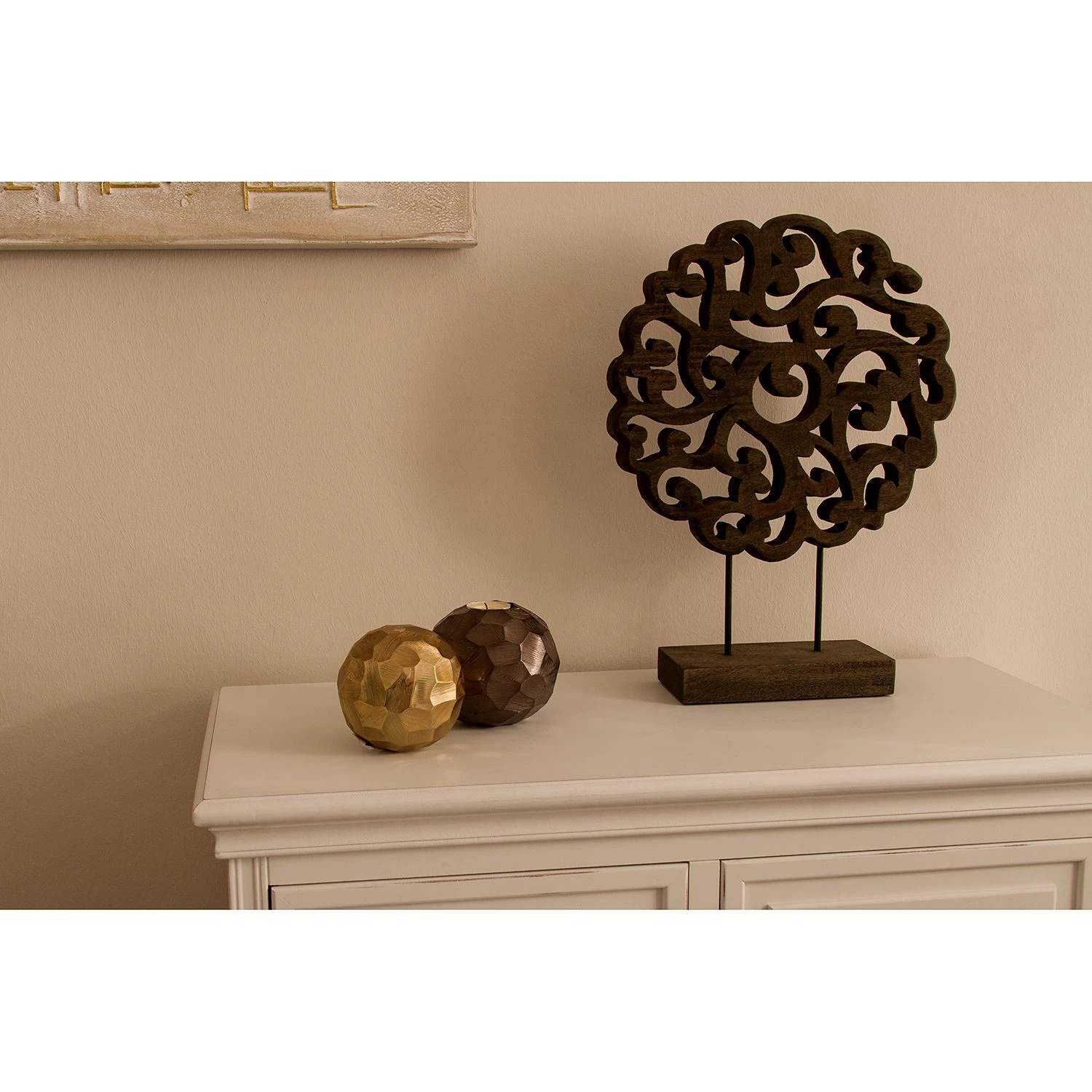 My Flair Dekofigur Fretcut - Eisen / Mangoholz - Braun / Schwarz 4 My Flair Dekofigur Fretcut - Eisen / Mangoholz - Braun / Schwarz – Bild 2