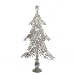 My Flair Dekofigur Metallbaum - Aluminium - Silber