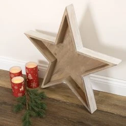 My Flair Dekostern Quania - Tannenholz - braun -Günstiges Deko Geschäft 1000140795 181114 07422922 GALLERYIMAGES P000000001000140795