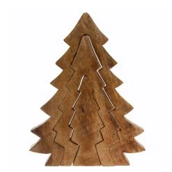 My Flair Dekofigur Tannenbaum I - Mangoholz - braun -Günstiges Deko Geschäft 1000140797 181114 07422929 GALLERYIMAGES P000000001000140797