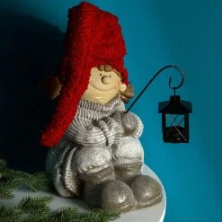 My Flair Dekofigur Laternenkind Mädchen - Kunstharz - Grau / Rot -Günstiges Deko Geschäft 1000140817 181114 074240116 MOOD GALLERYIMAGES P000000001000140817 mood