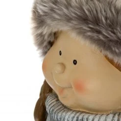 My Flair Dekofigur Winterkind Mädchen - Kunstharz - Grau -Günstiges Deko Geschäft 1000140825 181114 074245151 GALLERYIMAGES P000000001000140825