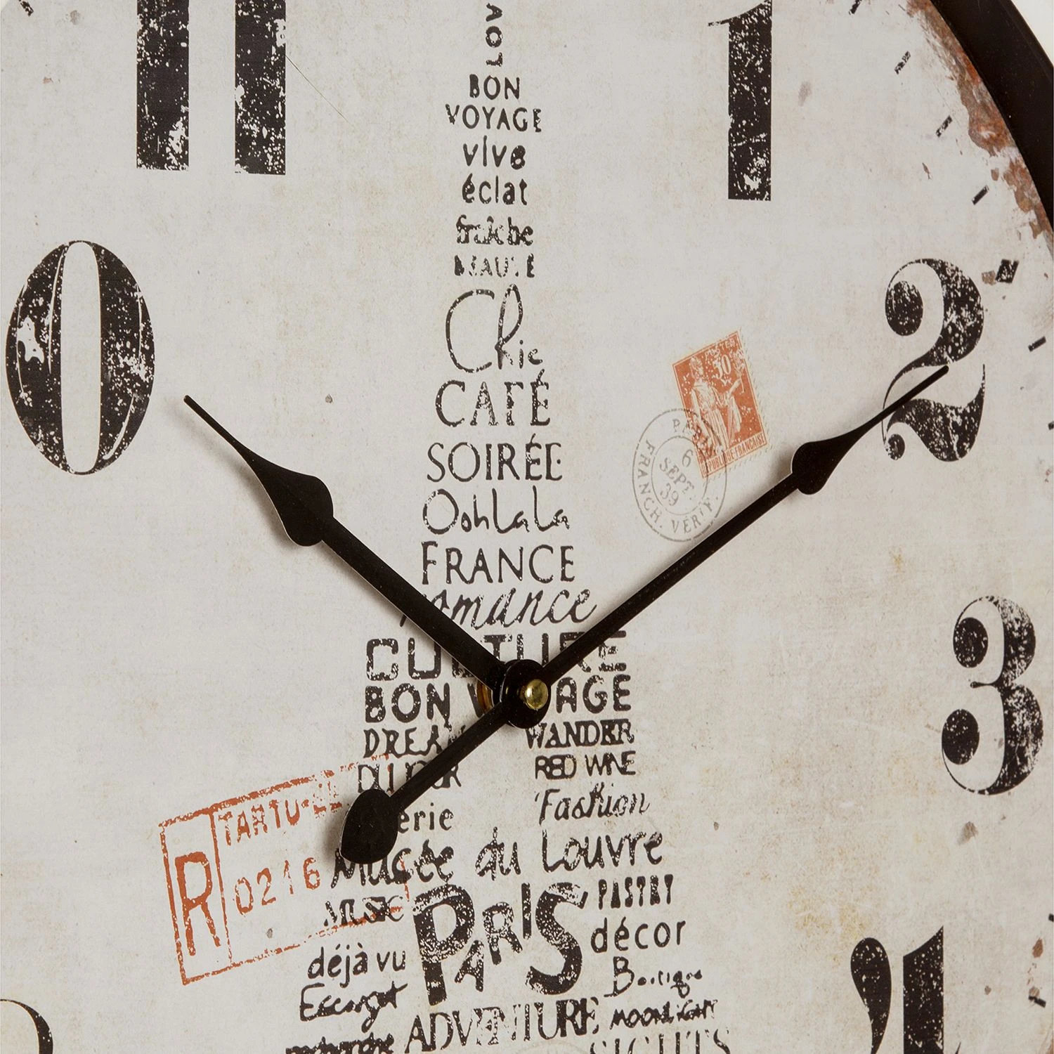 My Flair Wanduhr Paris - Eisen - Weiß / Schwarz 5 My Flair Wanduhr Paris - Eisen - Weiß / Schwarz – Bild 3