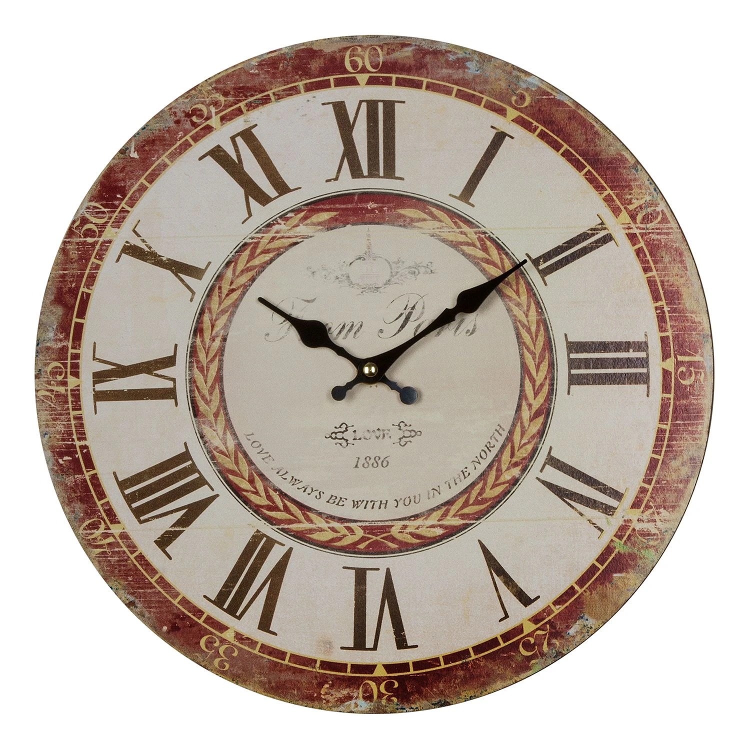 My Flair Wanduhr Love - MDF - Mehrfarbig 3 My Flair Wanduhr Love - MDF - Mehrfarbig