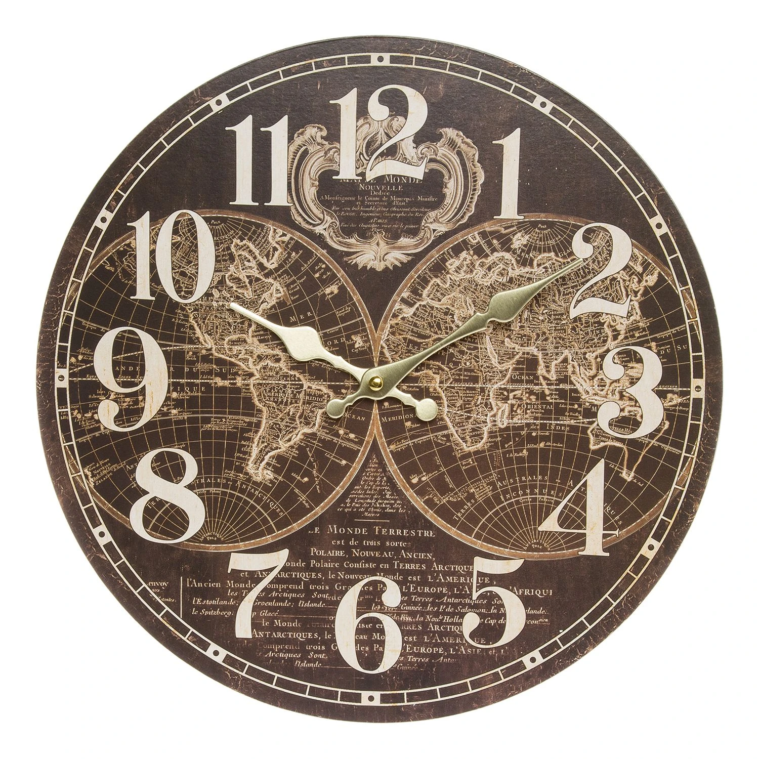 My Flair Wanduhr Bouillon - MDF - Mehrfarbig 3 My Flair Wanduhr Bouillon - MDF - Mehrfarbig