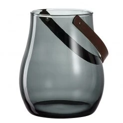 Leonardo Windlicht Giardino III - Glas - Grau / Braun