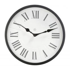 Sompex Wanduhr Madrid - Eisen / Glas - Weiß