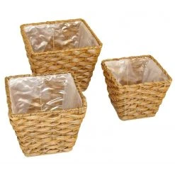 Flechtwaren Müller Korb Valla Cube (3-teilig) - Polyrattan - Braun