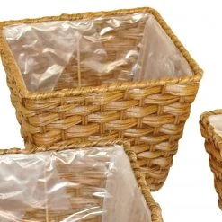 Flechtwaren Müller Korb Valla Cube (3-teilig) - Polyrattan - Braun -Günstiges Deko Geschäft 1000145266 181123 17112200014 GALLERYIMAGES P000000001000145266