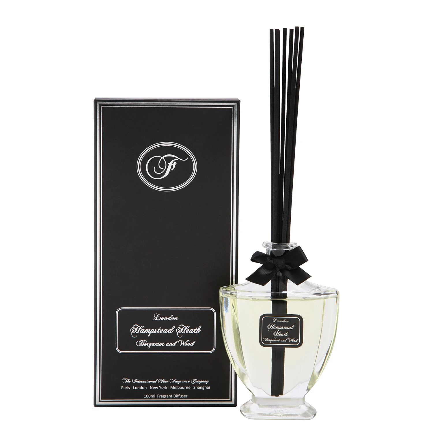 Fine Fragrance Company Diffuser Hampstead Heath - Glas - Schwarz - 100 ml 3 Fine Fragrance Company Diffuser Hampstead Heath - Glas - Schwarz - 100 ml