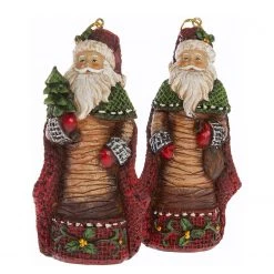 My Flair Baumhänger Nikolaus (2-teilig) - Polyresin - Mehrfarbig
