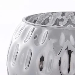 Kayoom Vase Areca - Glas, Metallfolie - Silber - 30 x 23 cm -Günstiges Deko Geschäft 1000156908 190215 13350700295 GALLERYIMAGES P000000001000156908