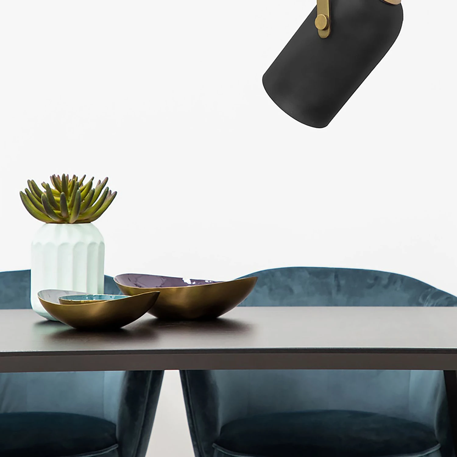 Kayoom Dekoschale Yuna (3-teilig) - Eisen - Grau / Petrol 4 Kayoom Dekoschale Yuna (3-teilig) - Eisen - Grau / Petrol – Bild 2