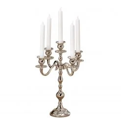 Boltze Kerzenleuchter Varas - Aluminium - Silber -Günstiges Deko Geschäft 1000159085 190222 15280800047 GALLERYIMAGES P000000001000159085