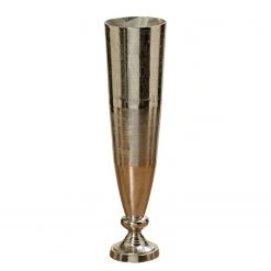 Boltze Vase Romano - Aluminium - Silber