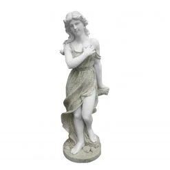 Twentyfour Gartenfigur Ophelia - Keramik - Grau