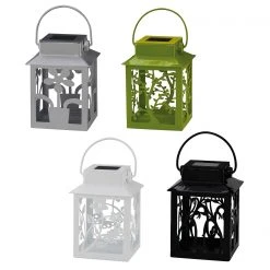 Näve Solar-Dekoleuchte Laterne I - Edelstahl - 2-flammig