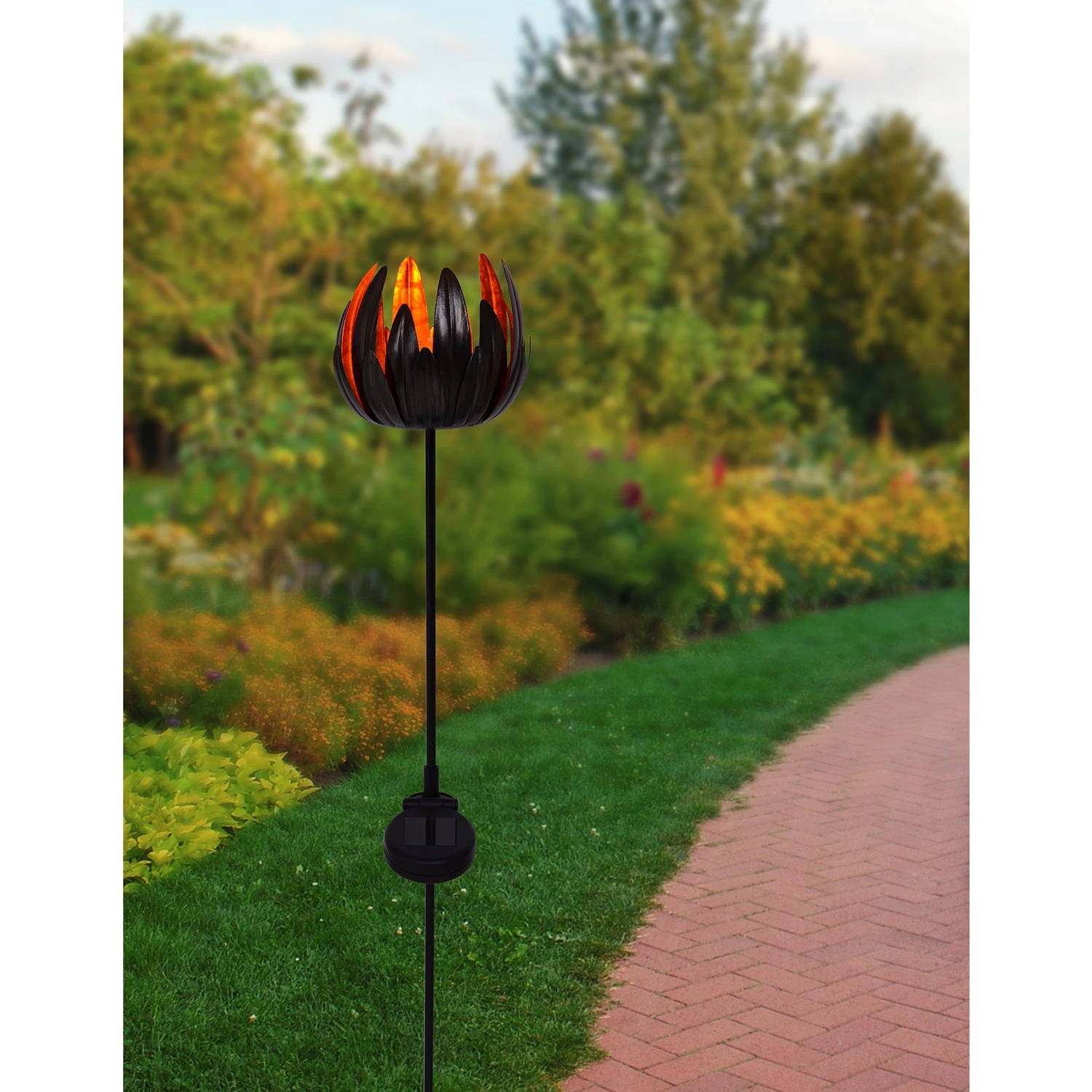 Näve Solar-Erdspiel Blume - Acrylglas / Edelstahl - 1-flammig 6 Näve Solar-Erdspiel Blume - Acrylglas / Edelstahl - 1-flammig – Bild 4