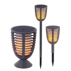 Günstiges Deko Geschäft 11 Näve LED-Erdspieß Fackel II - Acrylglas - 1-flammig