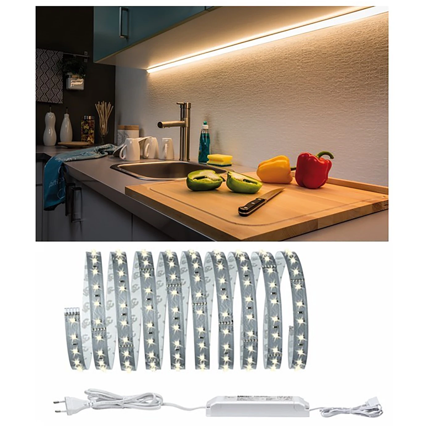 Paulmann LED-Lichterkette Denman 3m I - Silikon - 1-flammig 3 Paulmann LED-Lichterkette Denman 3m I - Silikon - 1-flammig