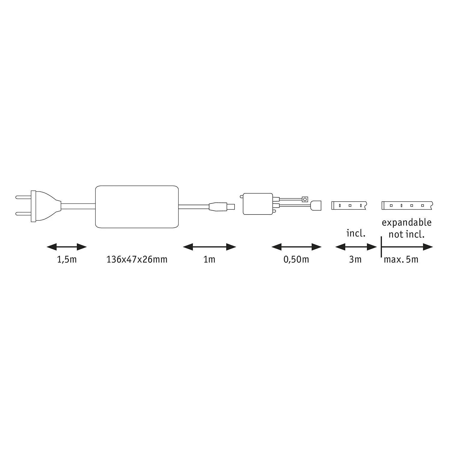 Paulmann LED-Lichterkette Denman 3m V - Silikon - 1-flammig 9 Paulmann LED-Lichterkette Denman 3m V - Silikon - 1-flammig – Bild 7