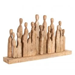 Twentyfour Dekofigur Crowd - Mangoholz - Beige -Günstiges Deko Geschäft 1000171297 190418 06325600143 GALLERYIMAGES P000000001000171297