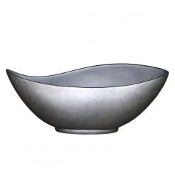 Flechtwaren Müller Dekoschale Magna Eye - Polystone - Silber - Höhe: 16 cm